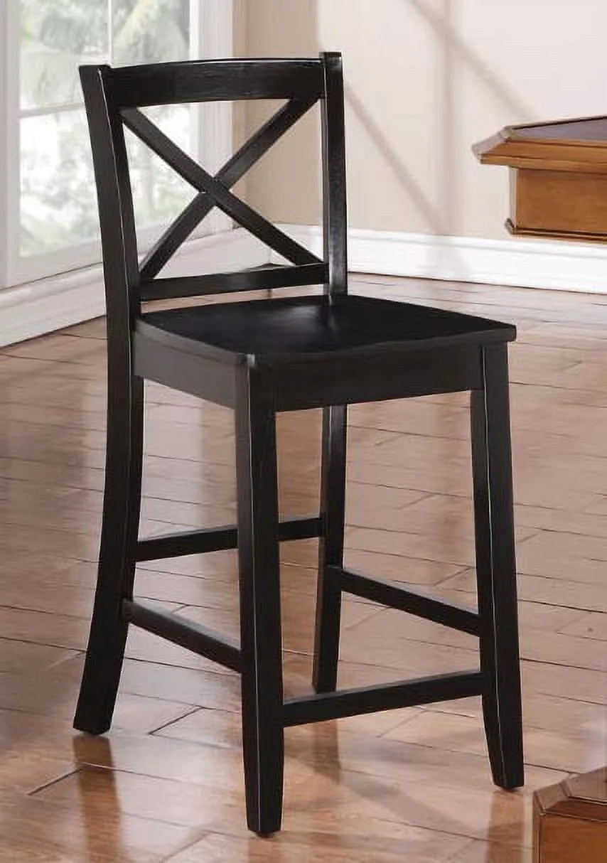 Black Finish Folding Dining Chairs F74841