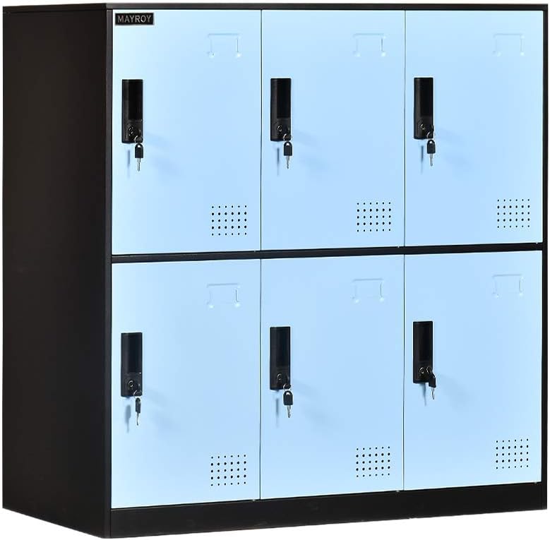 Blue Metal Storage Cabinet with Lock P51598