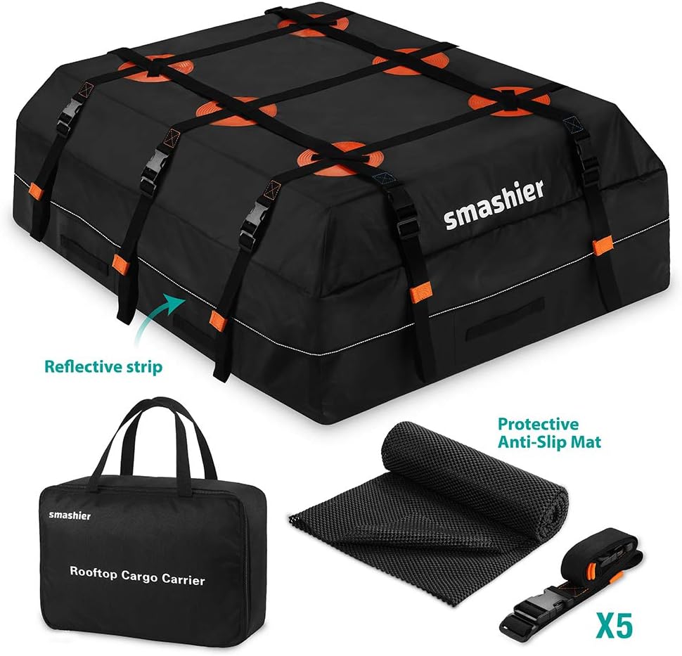 16 Cubic Feet Waterproof Nylon Roof Cargo Carrier Bag B6798