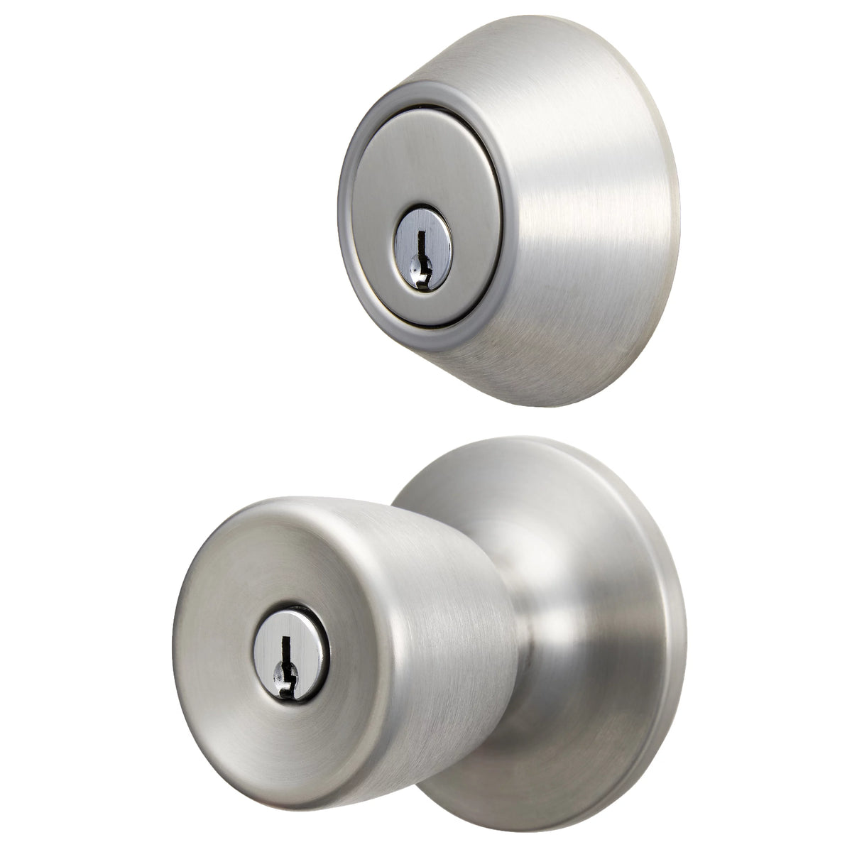 Polished Brass Doorknob and Deadbolt Combo Pack H961