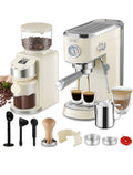 20 Bar Espresso Machine with Burr Coffee Grinder S7770