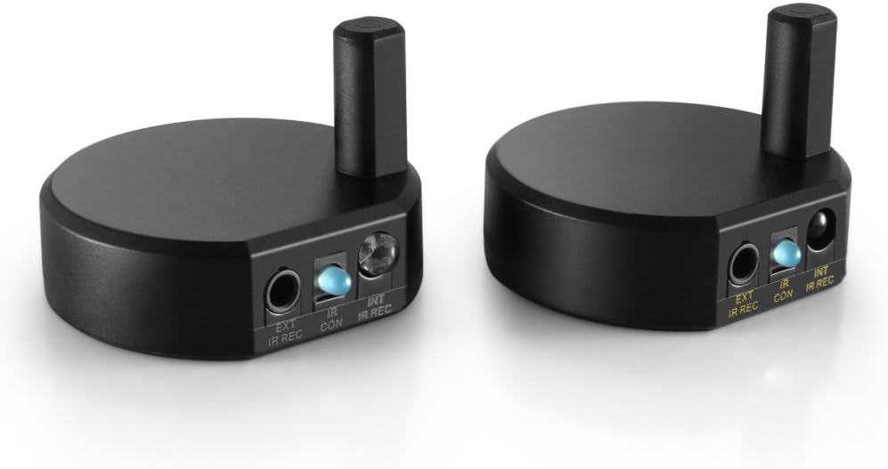 Wireless IR Extender Repeater with 2 Head Eye IR Blaster Emitter Booster Cable, Pack of 2 Y7120