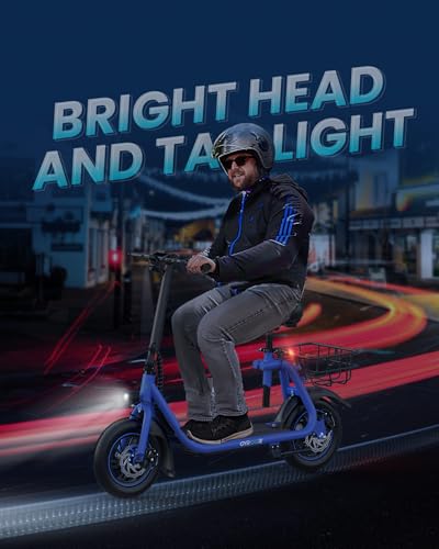 Electric Scooter with Seat and Basket P93557