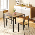 Modern Dining Room Table Set for 2 with Storage Shelf V84152