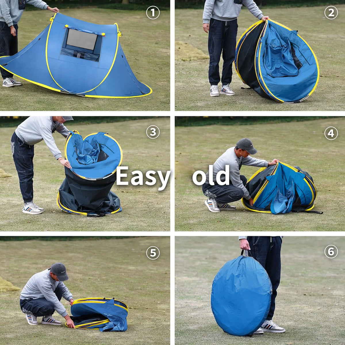 3 Person Pop up Camping Tent C3810