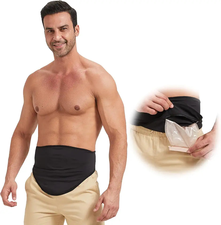 Black Colostomy Bag Covers Q6461
