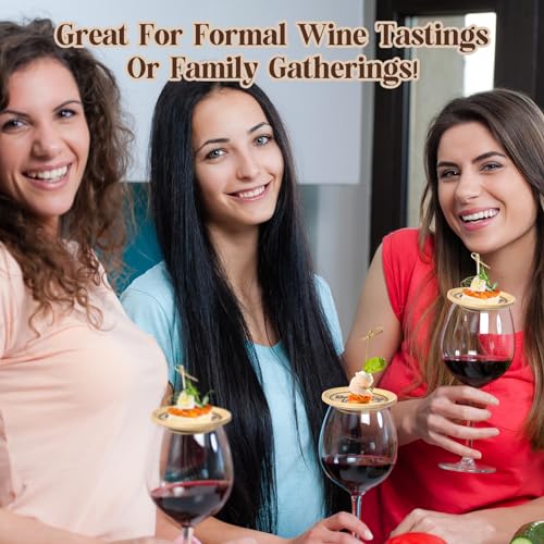 8 Pcs Wine Glass Charcuterie Topper Plates C686568