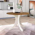 Mid-Century Solid Wood Round Dining Table X672