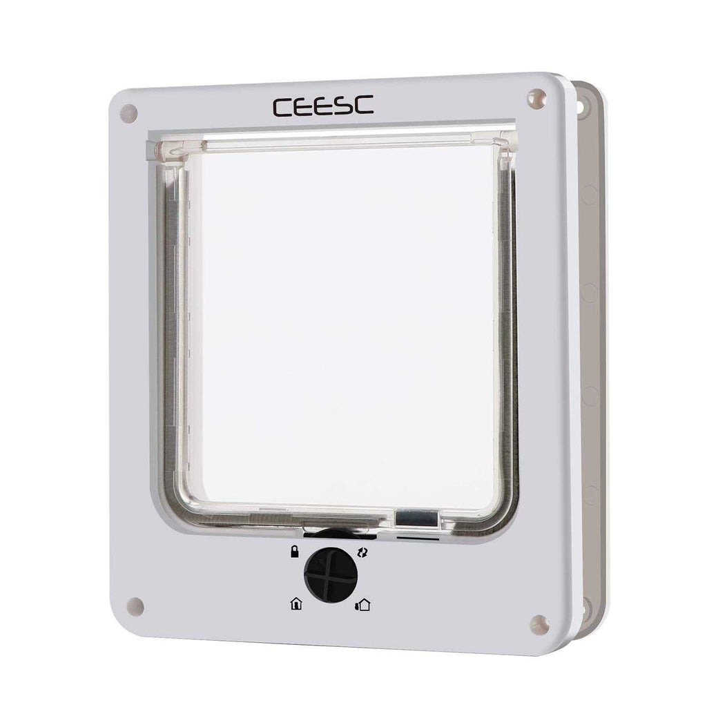 Cat Magnetic Pet Door 4 Way Lock V6010