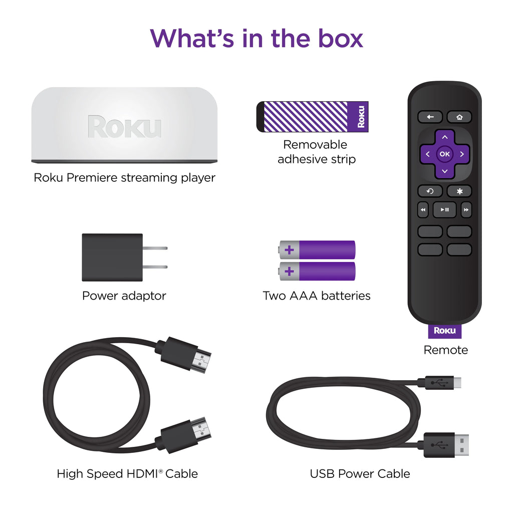 4K HDR Streaming Media Player with HDMI Cable and Remote G832