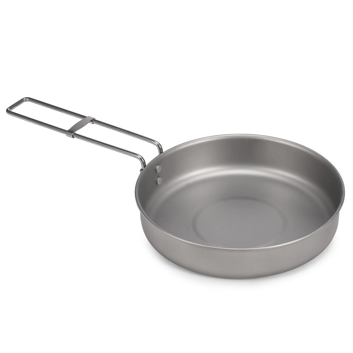 Titanium Pot and Fry Pan Set with Lid and Foldable Handles Y867883