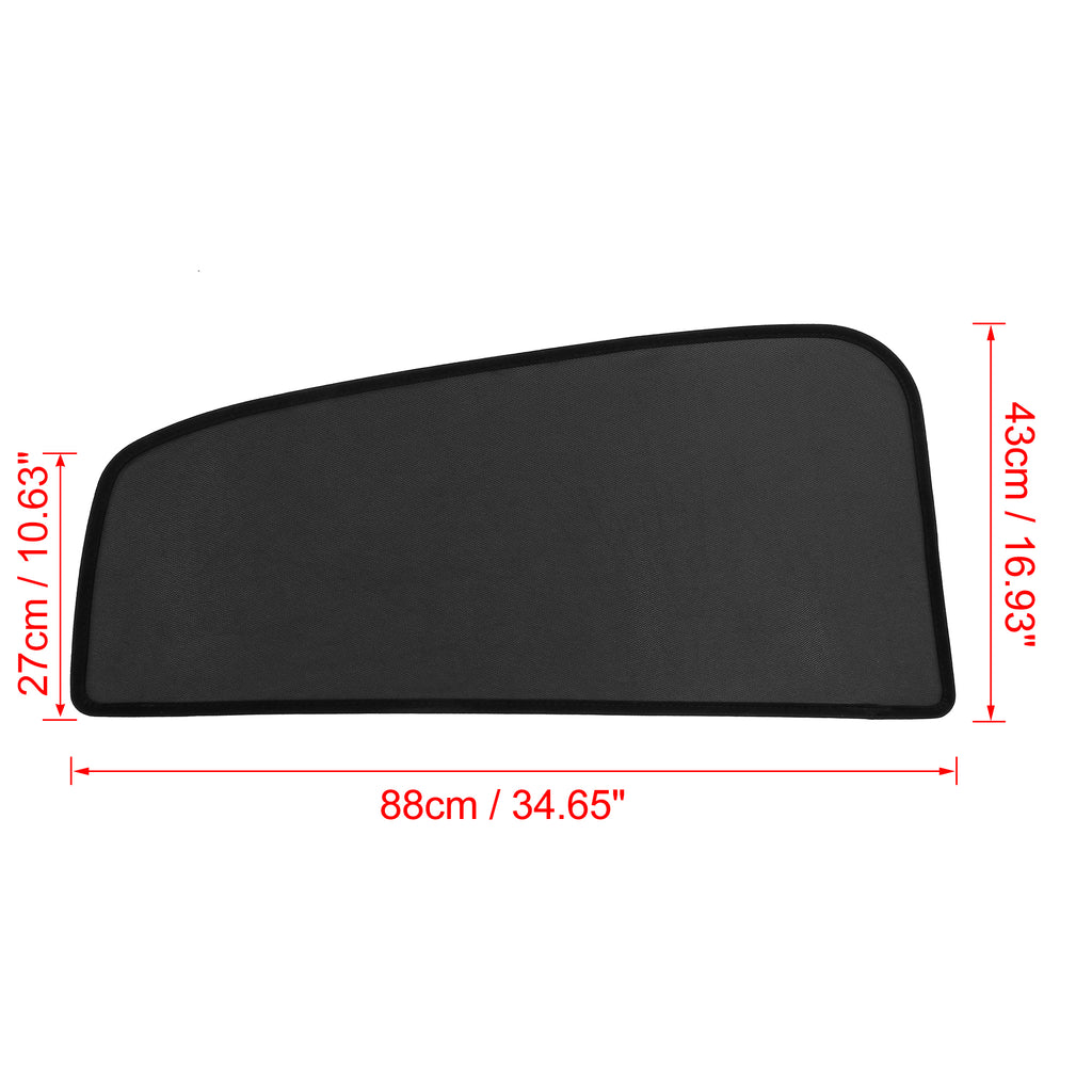 2 Pcs Black Glass Shade Cover Sun Shade Net Replacement R523077