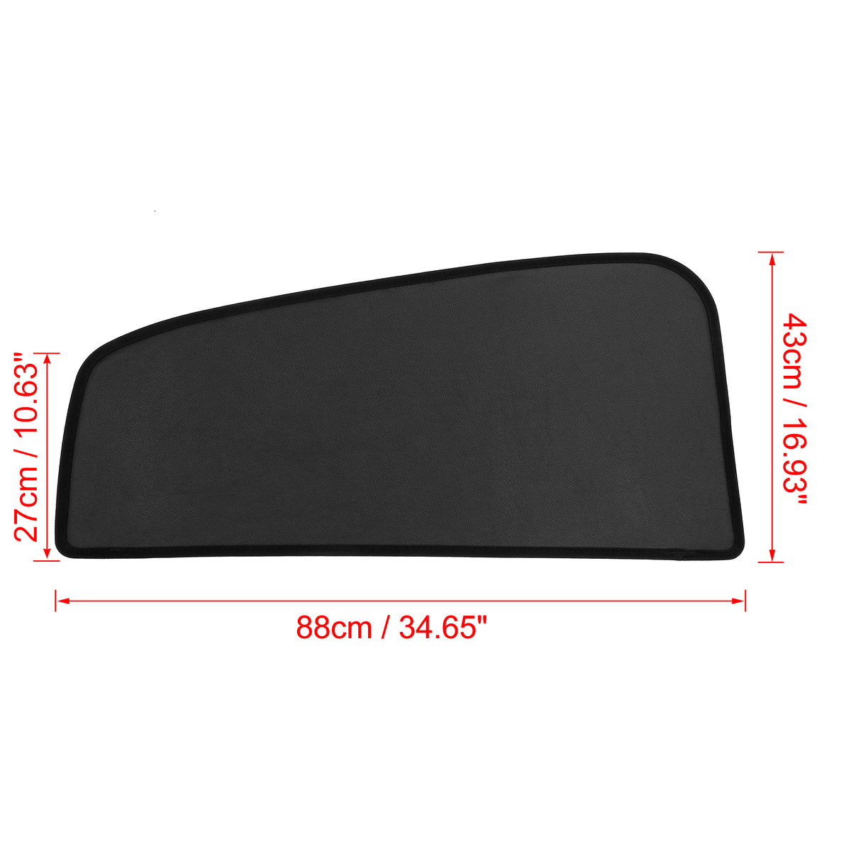 2 Pcs Black Glass Shade Cover Sun Shade Net Replacement R523077