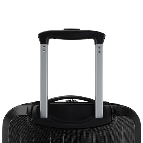 Expandable Hardside Spinner Luggage, Black, 21" Carry-on J909