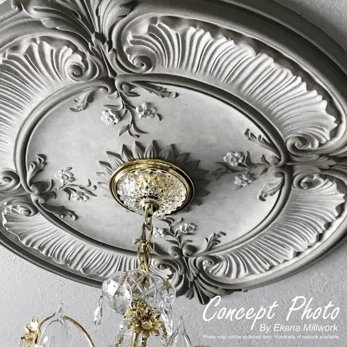 26 1/2x22OD x 3 5/8x22ID x 1 1/2x22P Ceiling Medallion J3382