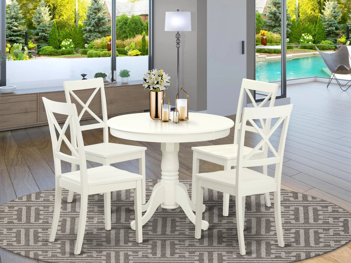 5 Piece Wood Table and Chairs K9259