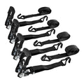1000 lb. Capacity 1-1/2 in. x 10 ft. Ratcheting Tie-Down Straps, 4 Pack U1804