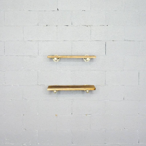 2-Piece Industrial Farmhouse Wall Shelf Set J640