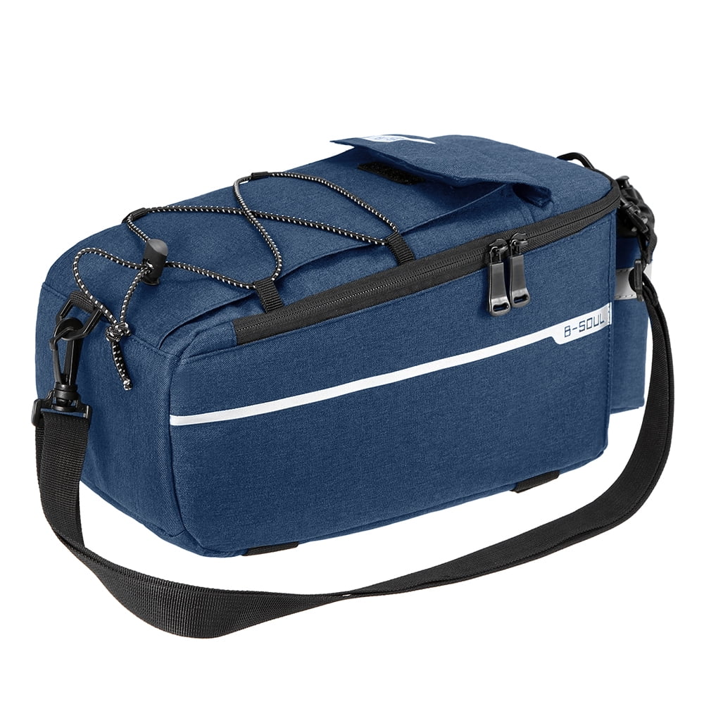 Insulated Trunk Cooler Bag Cycling Bicycle Rear Rack Storage Luggage Bag Reflective MTB Bike Pannier Bag Shoulder Bag X97072