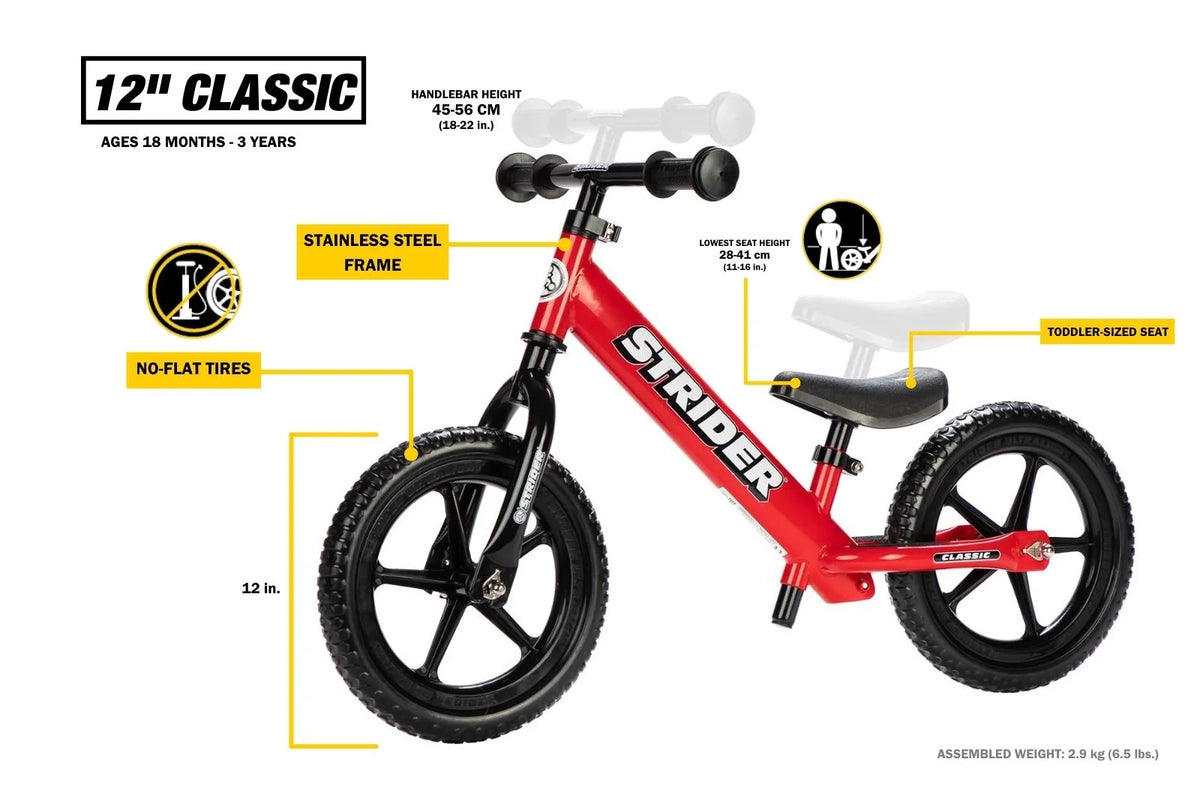 Red Balance Bike O2580