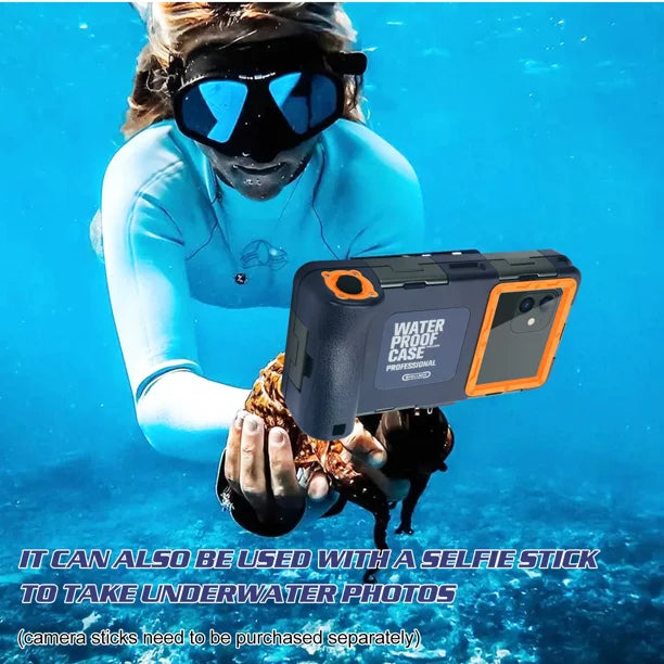 Waterproof Protective Case for Phones Up to 6.9 Inch with Lanyard S460208