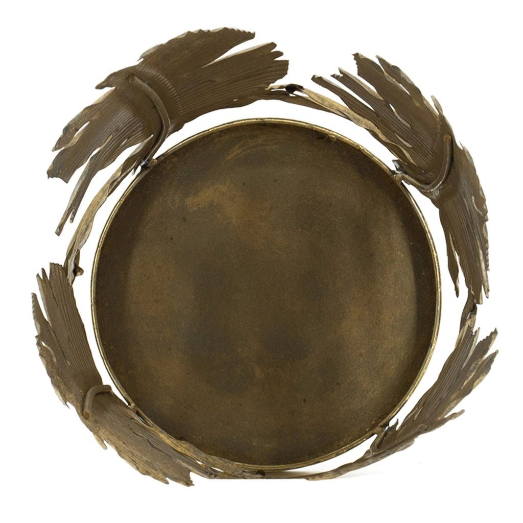 Gold Contemporary Cylindrical Candle Holder C7790