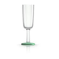 Green Glow-in-Dark Nonslip Base Pack of 4 Flute Glass G391880