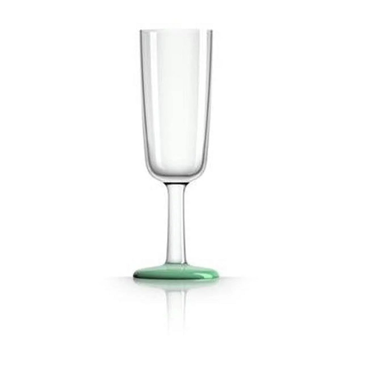 Green Glow-in-Dark Nonslip Base Pack of 4 Flute Glass G391880