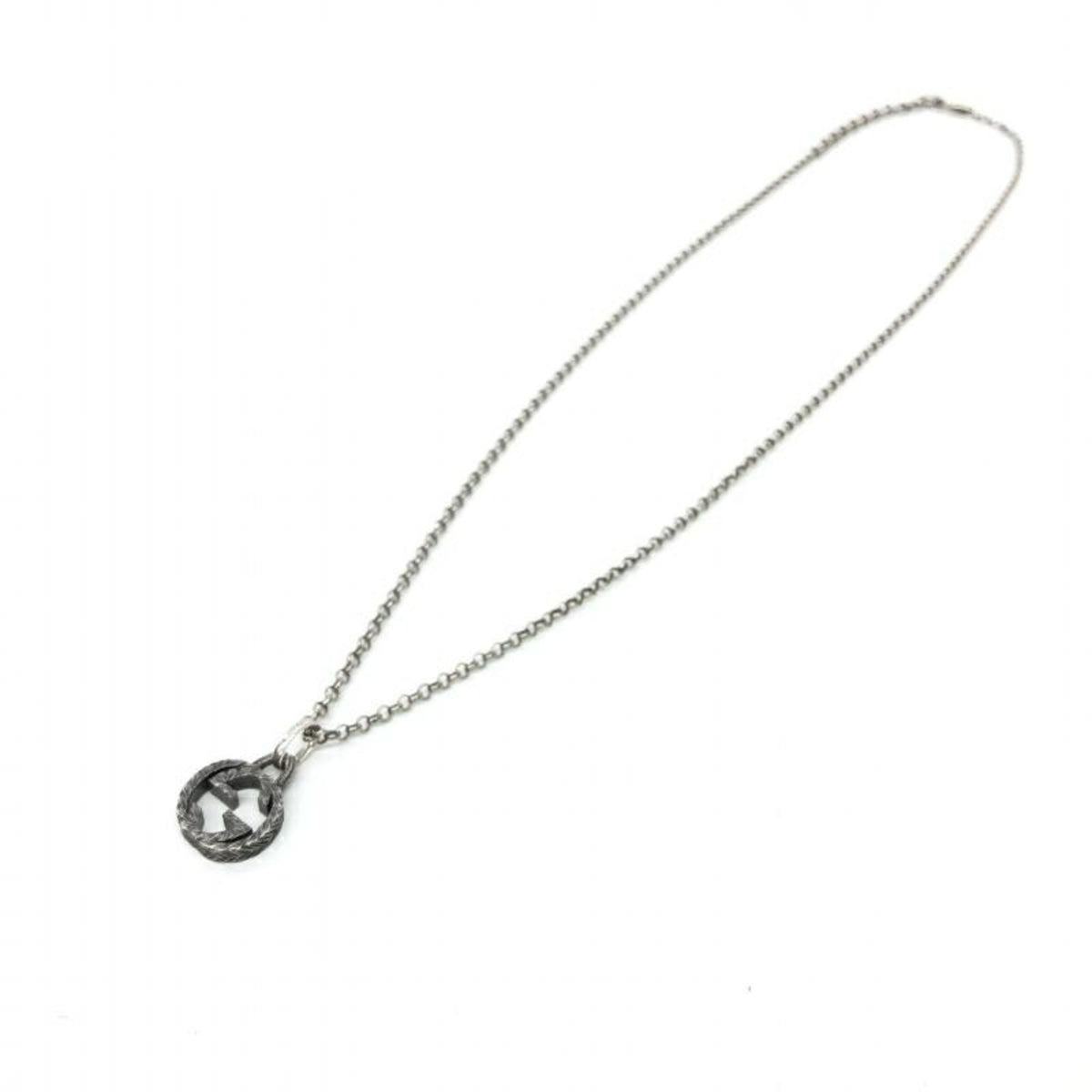 Silver Interlocking G Necklace E6463