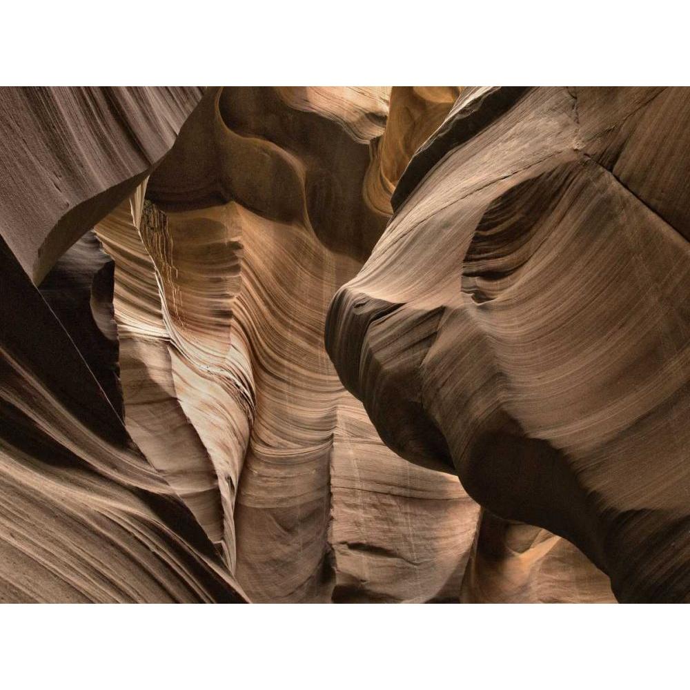 Black Modern Framed Art Print - Antelope Canyon III D4765
