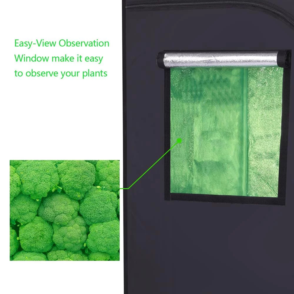 32"x32"x64" Hydroponic Grow Tent with Floor Tray N337