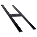 Black 14 in. Hidden Countertop Support U220